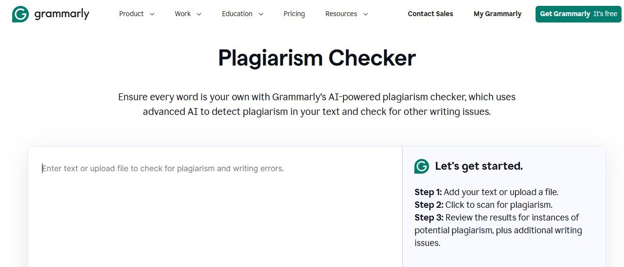 free plagiarism checker - grammarly